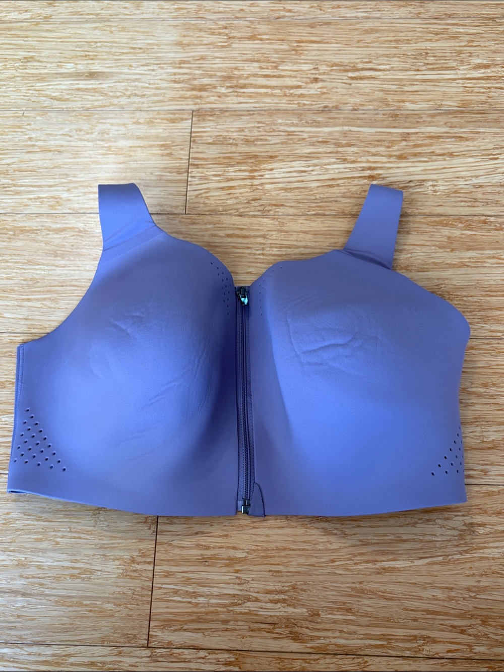 Victoria's Secret VSX Knockout Front Zip Sports Bra Periwinkle Purple - 38DDD